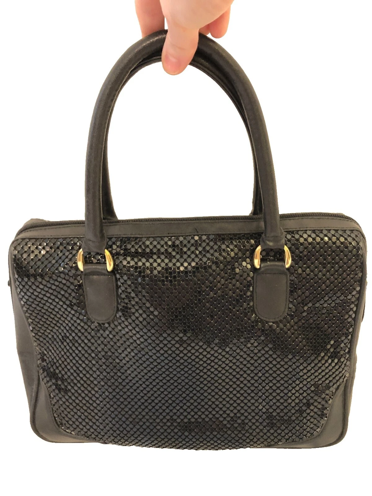 Bolsos, bolsos y estuches vintage negros Whiting and Davis