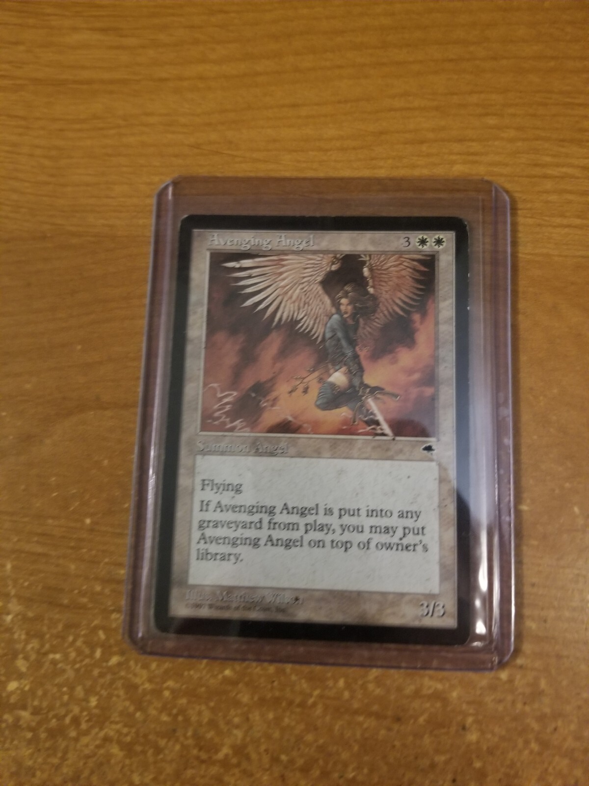 MAGIC THE GATHERING RARE TEMPEST AVENGING ANGEL MODERATELY PLAYED