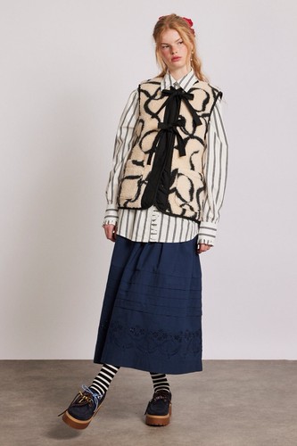 New Free People Damson Madder Marta Borg Gilet Size 6 - 第 5/14 張圖片