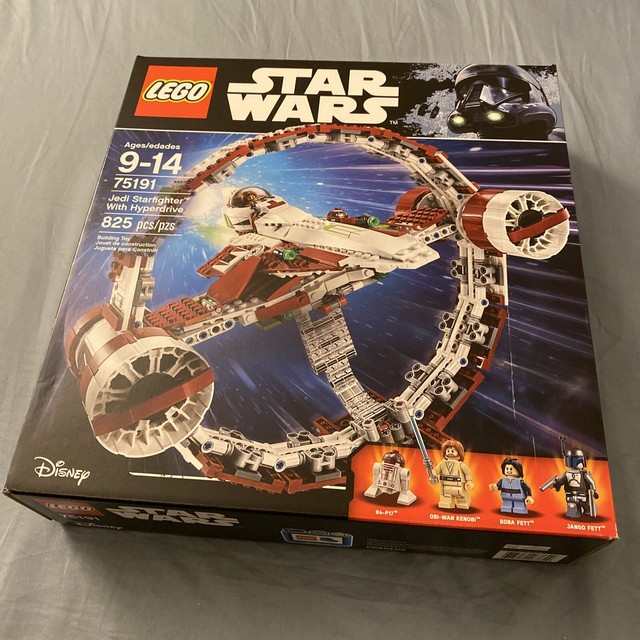 LEGO Star Wars Jedi Starfighter with Hyperdrive Building Kit - 825 Pieces (75191) for sale