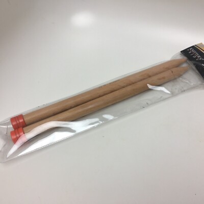 Knitters Pride BASIX JUMBO 14'' Straight Needles White Birch Wood Size US 36