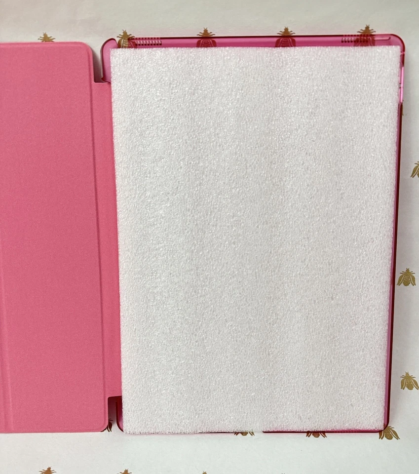 Zeox iPad Pro 12.9” Slim Case NEW Fun Hot Coral Pink Smart Wake & Sleep Feature - Image 4 of 4