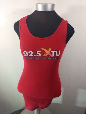 92.5 XTU Philadelphia Country Station Tank Top Women's Medium Multicolor Cotton