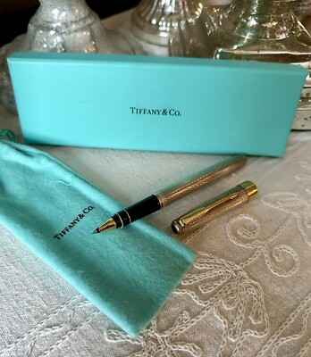 Tiffany & Co. Parker Sonnet Guilloche Ballpoint Pen Sterling