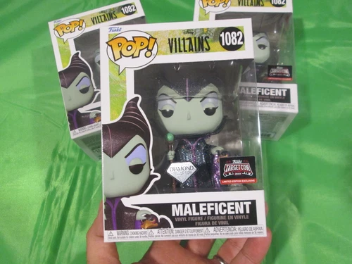FUNKO POP DISNEY VILLAINS MALEFICENT # 1082 DIAMOND COLLECTION TARGET CON 2023