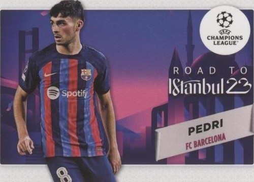 Pedri 2025-26 Topps Chrome UEFA Club Competitions Shadow Etch #SE