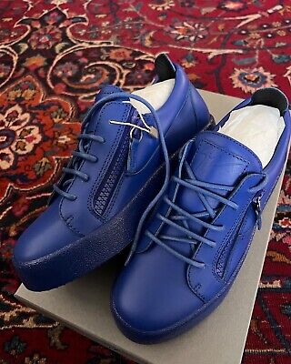NWB Giuseppe Zanotti Double Zip Sneakers W 38 Blue MSRP $650 NWB Giuseppe Zanotti Double Zip Sneakers W 38 Blue MSRP $650