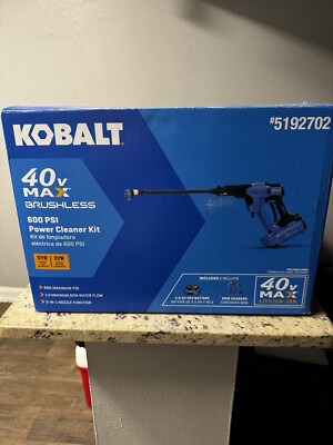 Kobalt 40V Max 2735850 Power Cleaner Kit Handheld Cordless w/ Battery & Charger