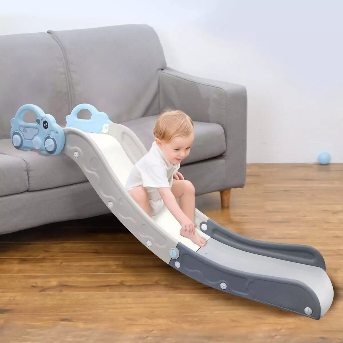 DUKE BABY Indoor Slide Sofa Slide Attachment Toddler Bed and Nugget Couch  Slide