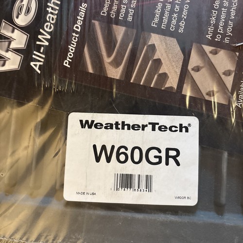 WeatherTech All-Weather Floor Mats for W25-W60 Gray Set - Picture 6 of 9
