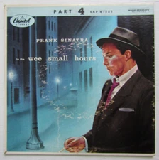 Vintage 45 RPM Capitol Records Frank Sinatra in Wee Small Hours EAP 4-581 Part 4