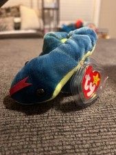 Ty Beanie Baby Hissy Snake Beanbag Plush Original Tag 1997 PE 4185 Gen 5