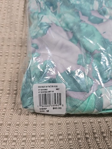 Medium HUK Men's Icon X Mossy Oak Fracture Fishing Hoodie +UPF Green New WTags - Picture 17 of 17