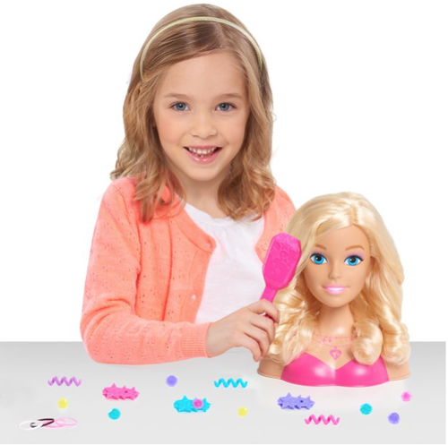 Barbie Fashionistas 20 Piece Blonde Hair Styling Head & Accessories NEW Ages 3+ - Picture 2 of 4