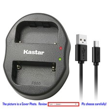 Kastar Battery Dual Charger for Sony NP-FM50 BC-VM10 DSR-PDX10 HVL-ML20M HVR-A1