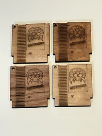 Metroid Retro Game NES Cartridge Wooden Ornament
