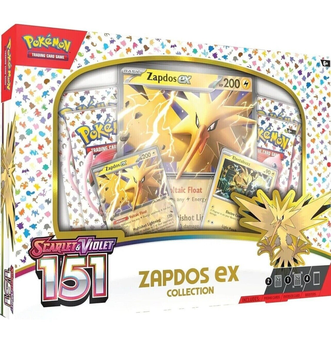 151 カートン 151 Zapdos ex Collection Promo Box Pokémon TCG Scarlet & Violet