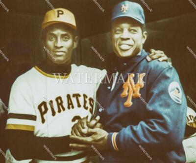 E759 Roberto Clemente Pirates - Willie Mays 8x10 11x14 16x20 Oil Painting Photo