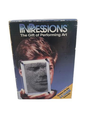 VINTAGE PINPRESSION PIN ART BOARD 7" THE GIFT OF PERFORMING ART IN OVP