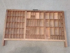 Vtg Hamilton Manufacturing Co Wooden Printer Drawer Letterpress Tray Shadow Box