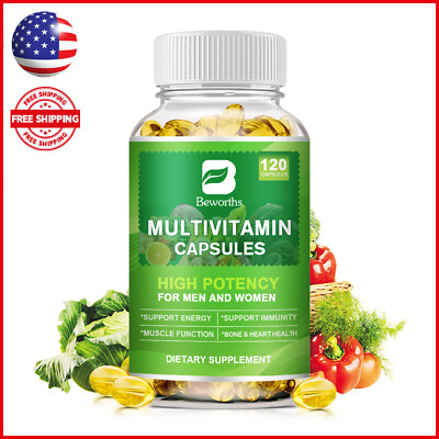 Multivitamin Capsules for Men & Women 120 Capsules - Vitamins and Minerals