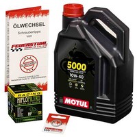 Honda CBR 1000 F (SC24) 89-00, Motul 10W40 ÖL + Hiflo Racing ÖLfilter, MotoröL