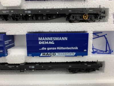 HO Märklin 47040 Tragwagen Sgs 693 DB Flat Car Set HO1600 | eBay