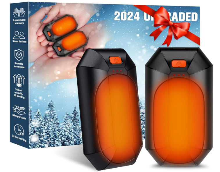 2 Pack Hand Warmers Rechargeable, Electric Hand Warmer Reusable, USB Handwarm