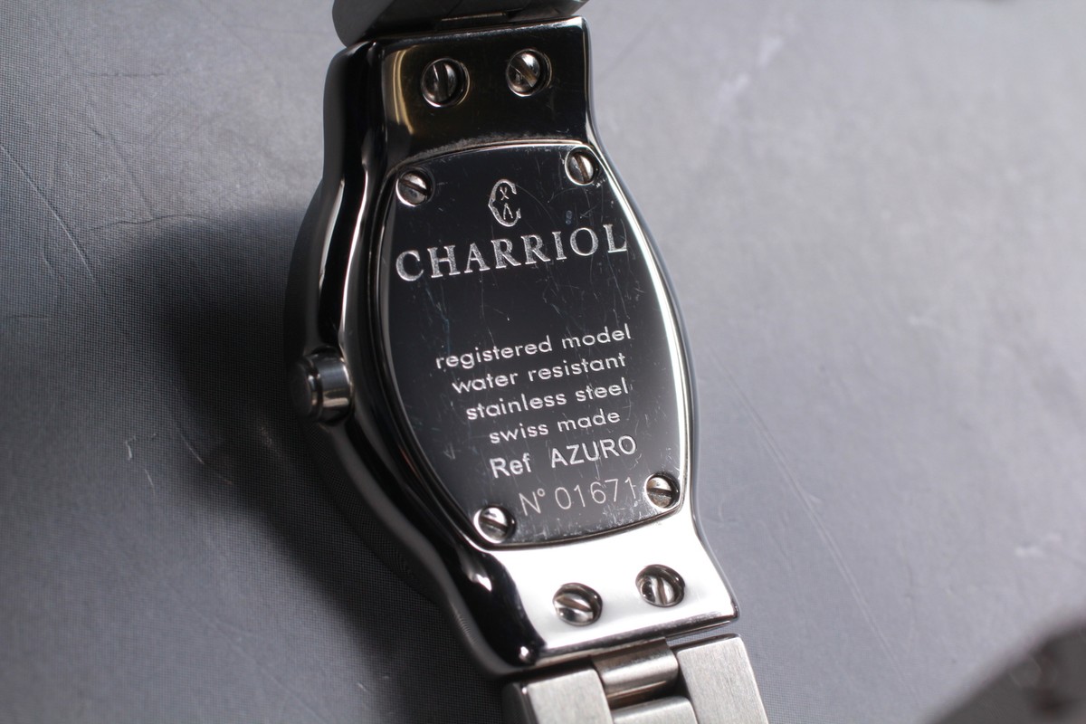 Near MINT] PHILIPPE CHARRIOL AZURO White Dial 23mm Women Qz
