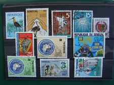 SENEGAL LOT DE 11 TIMBRES OBLITERES