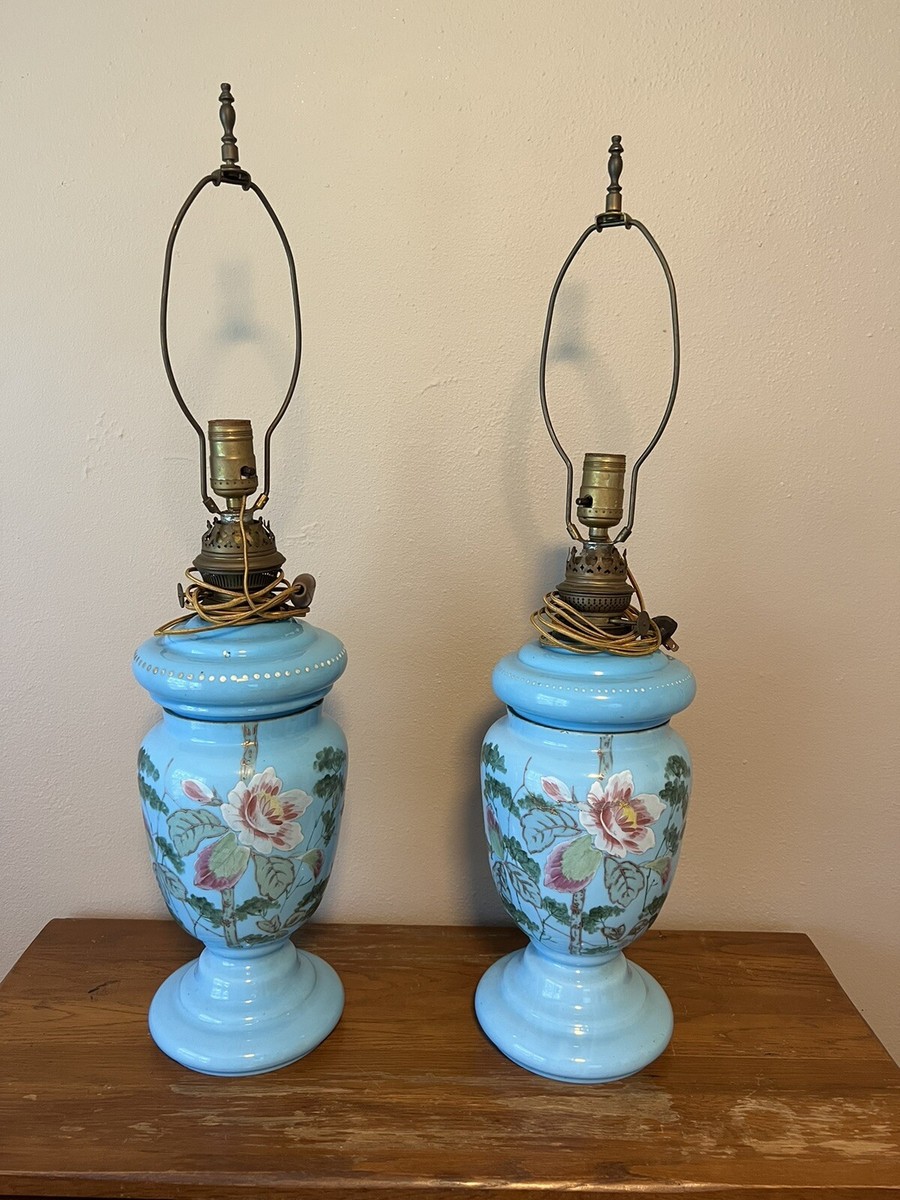 Opaline Glass Oil Lamp Opaline Glass Oil Lamp