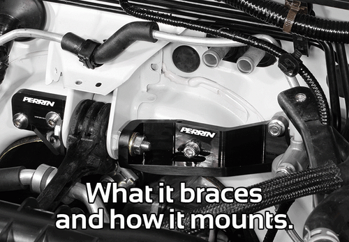 FOR 2015-2021 SUBARU WRX 6MT AND STI PERRIN PITCH STOP BRACE SS CLUTCH LINE KIT - Picture 2 of 5