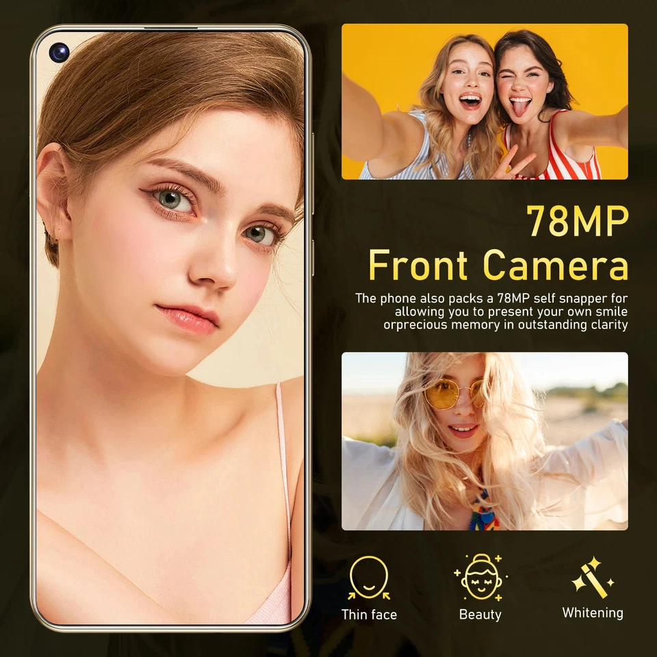 Smartphone S26 ULTRA Pro 7"+ Pollici SD Dual Sim Cellulare Android 1T 2T 512 S25 - Immagine 4 di 4