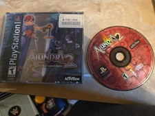 Alundra 2 A New Legend Begins Playstation 1 PS1 Disc + Case No Manual