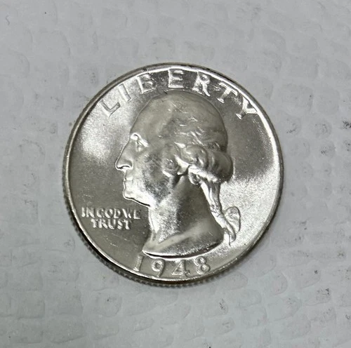 1948 Silver Washington Quarter, Brilliant Uncirculated