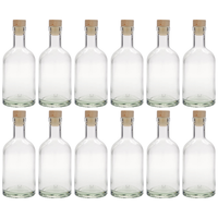 12X 350Ml Glasflasche Glas Mit Griffkorken