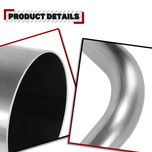 Universal Mild Steel 2.5" OD DIY Custom 90 Degree Bend Tubing Exhaust Pipe Kit - Picture 5 of 6