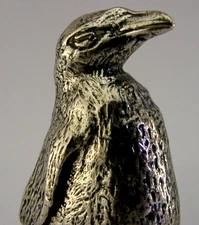 GOOD SIZED STERLING SILVER PENGUIN BIRD ANIMAL FIGURE LONDON 1956 54g 2.5inch