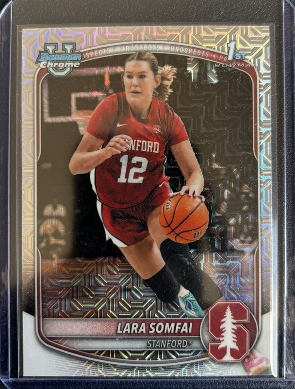 LARA SOMFAI (RC) #BCP-44 MOJO REFRACTOR 2025-26 Bowman MINT OR BETTER