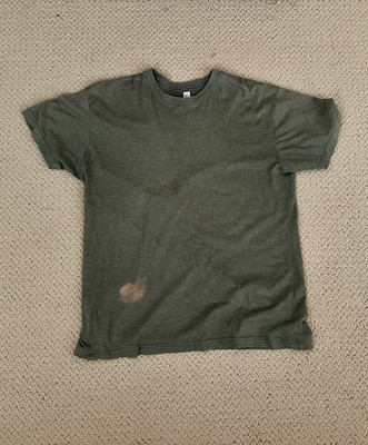 Los Angeles Apparel 50/50 Poly-Cotton Crew Neck T-Shirt Heather Lieutenant FF01