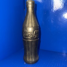 Vintage Coca-Cola Coke Brass Bottle Paperweig...