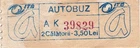 Romania, 1980's, Bucharest Bus - Lot of 3 Vintage Tickets