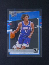 2020-21 Panini Clearly Donruss Tyrese Maxey #74 RC Rated Rookie