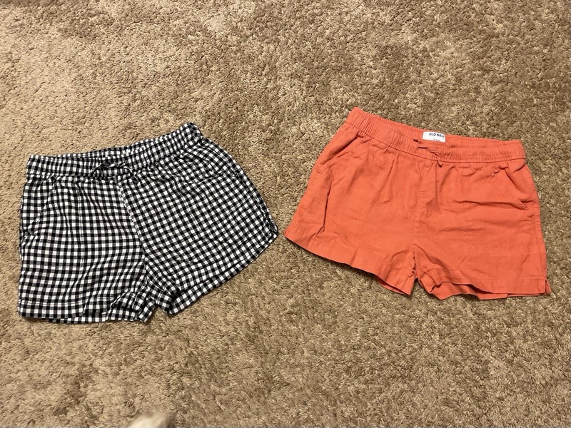 Two Pair’s Girl’s Old Navy Linen Blend Drawstring Waist Shorts Size 14/16 EUC!