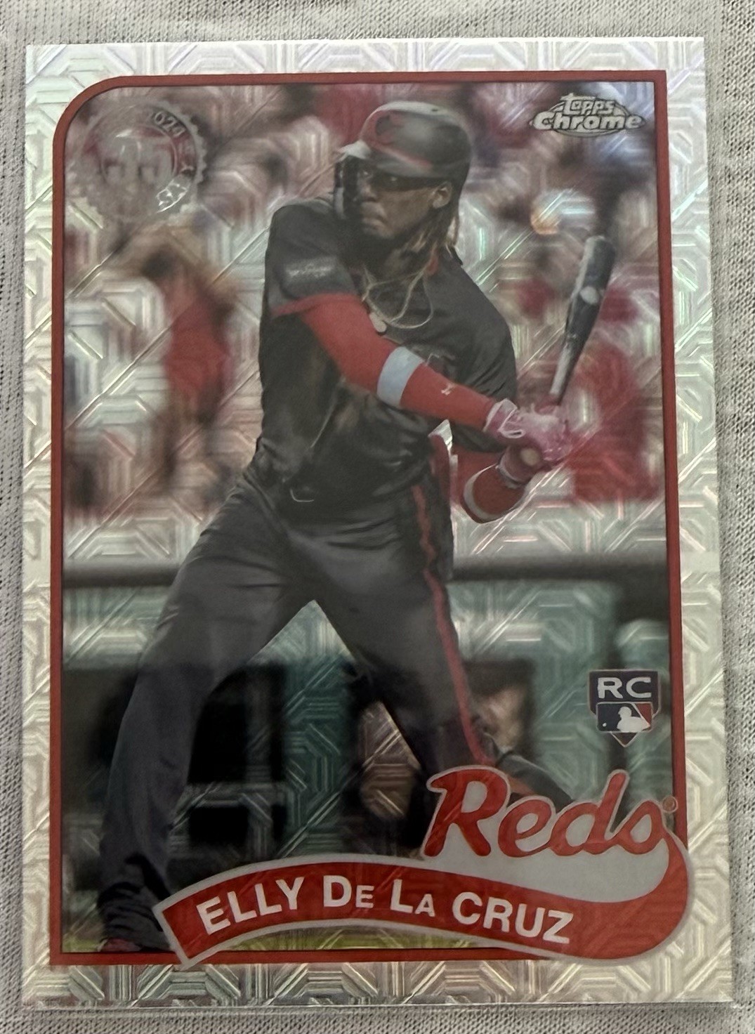 2024 Topps S 2 1989 Topps Chrome Silver Pack Mojo Elly De La Cruz #2T89C-50