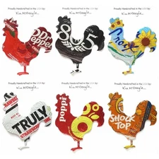 Rooster Christmas Ornament Handmade With A Recycled Aluminum Can You Choose