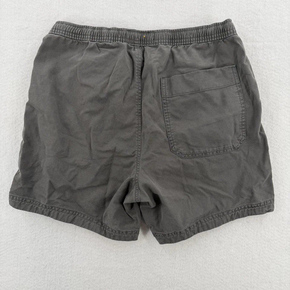 Pantalones Cortos Abercrombie & Fitch Para Hombre Pequeños Gris Cintura Elástica Cordón Suave Informal Foto 2 de 4