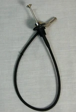 Vintage German Cable Remote Film Camera Shutter Release Black Cloth Cover - VG