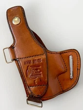 DON HUME Brown Bridle Leather Holster H750 No.25 Gun Belt USA