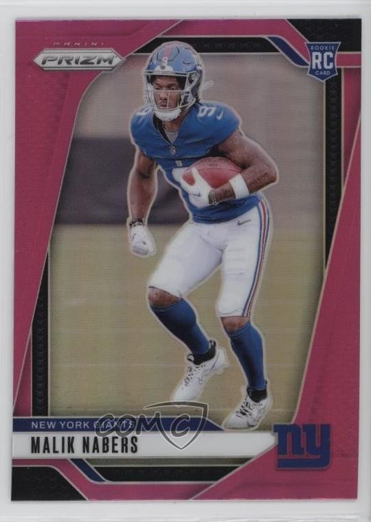 2024 Panini Prizm Rookies Pink Prizm Malik Nabers #370 Rookie RC 0u2l
